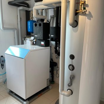 Solar Wärmepumpe in einem Einfamilienhaus