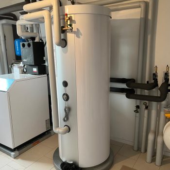 Solar Wärmepumpe in einem Einfamilienhaus